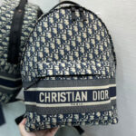 Christian Dior Diortravel Backpack Dark Blue